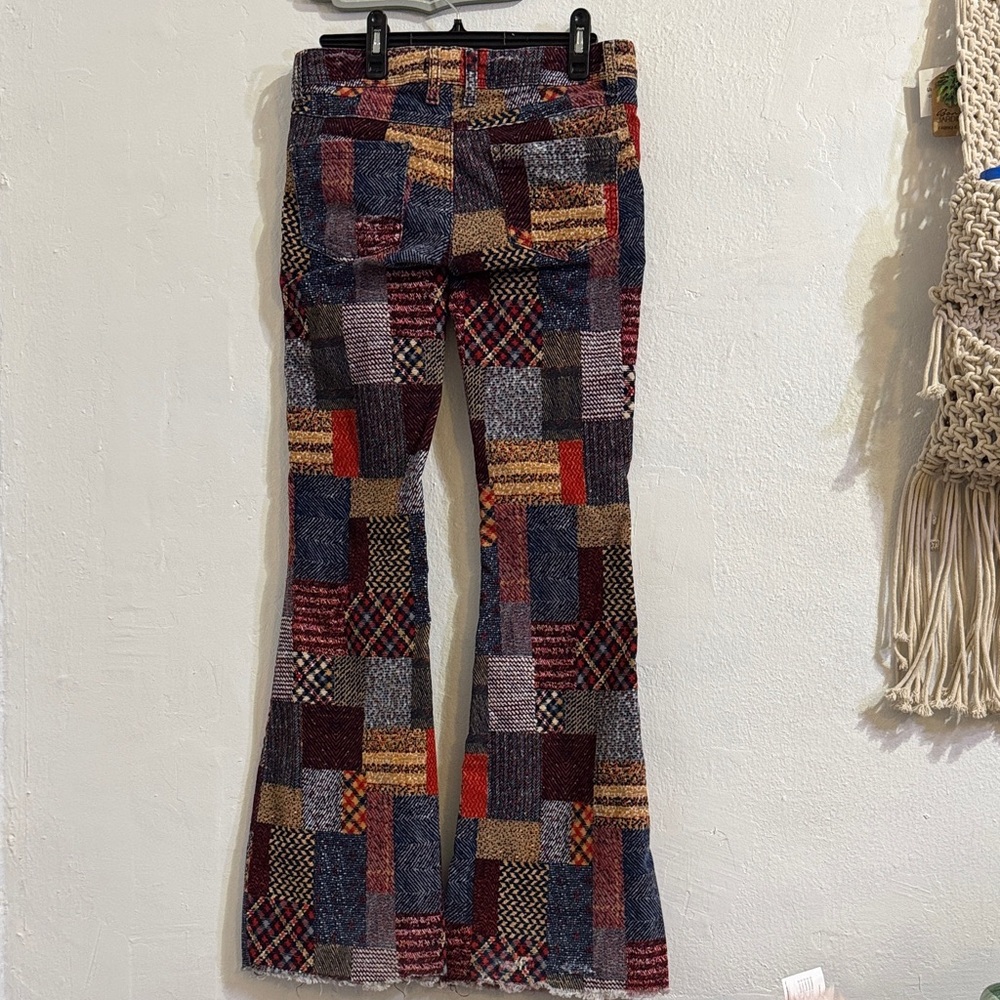 Free People Patchwork Flare Pants - image 5